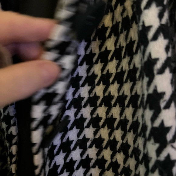 Massimo short swing jacket, black & white Houndstooth pattern, Sz 16W/18W - Picture 7 of 14